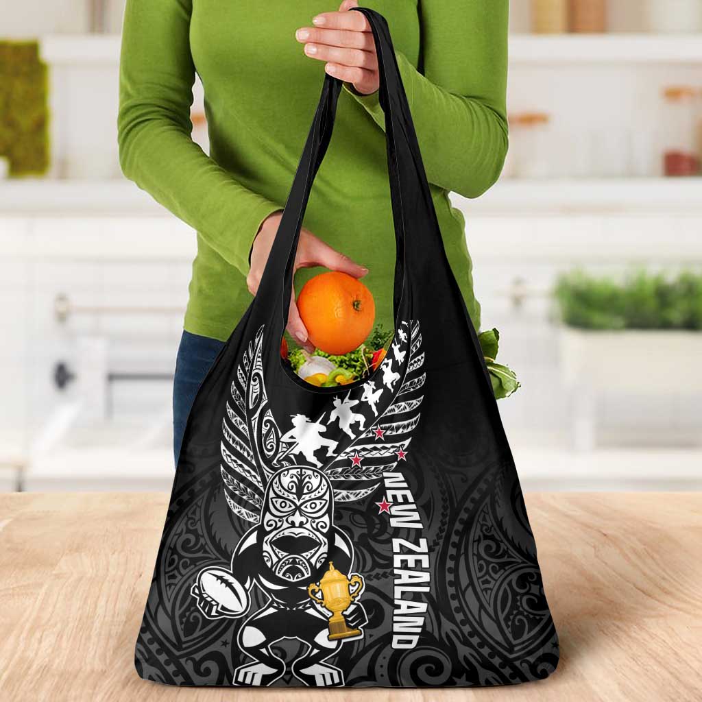 Custom New Zealand Silver Fern Rugby Grocery Bag Aotearoa Champion 2023 World Cup LT01 - Polynesian Pride