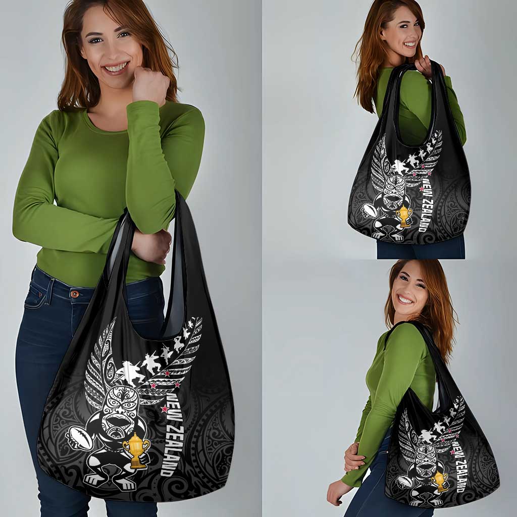 Custom New Zealand Silver Fern Rugby Grocery Bag Aotearoa Champion 2023 World Cup LT01 - Polynesian Pride