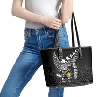 New Zealand Silver Fern Rugby Leather Tote Bag Aotearoa Champion 2023 World Cup LT01 - Polynesian Pride