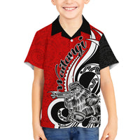 New Zealand Waitangi Day Kid Hawaiian Shirt Aotearoa Te Tiriti O Waitangi Kiwi Red Version LT01 Kid Red - Polynesian Pride