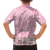 Cranes Sakura Floral Pink Pastel Family Matching Summer Maxi Dress and Hawaiian Shirt Hawaii Japan Culture LT01 - Polynesian Pride
