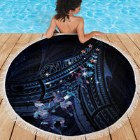 Matariki Paua Shell New Zealand Beach Blanket Haka Dance At The Starry Night