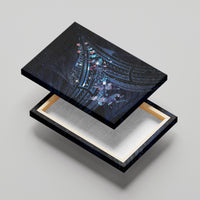 Matariki Paua Shell New Zealand Canvas Wall Art Haka Dance At The Starry Night