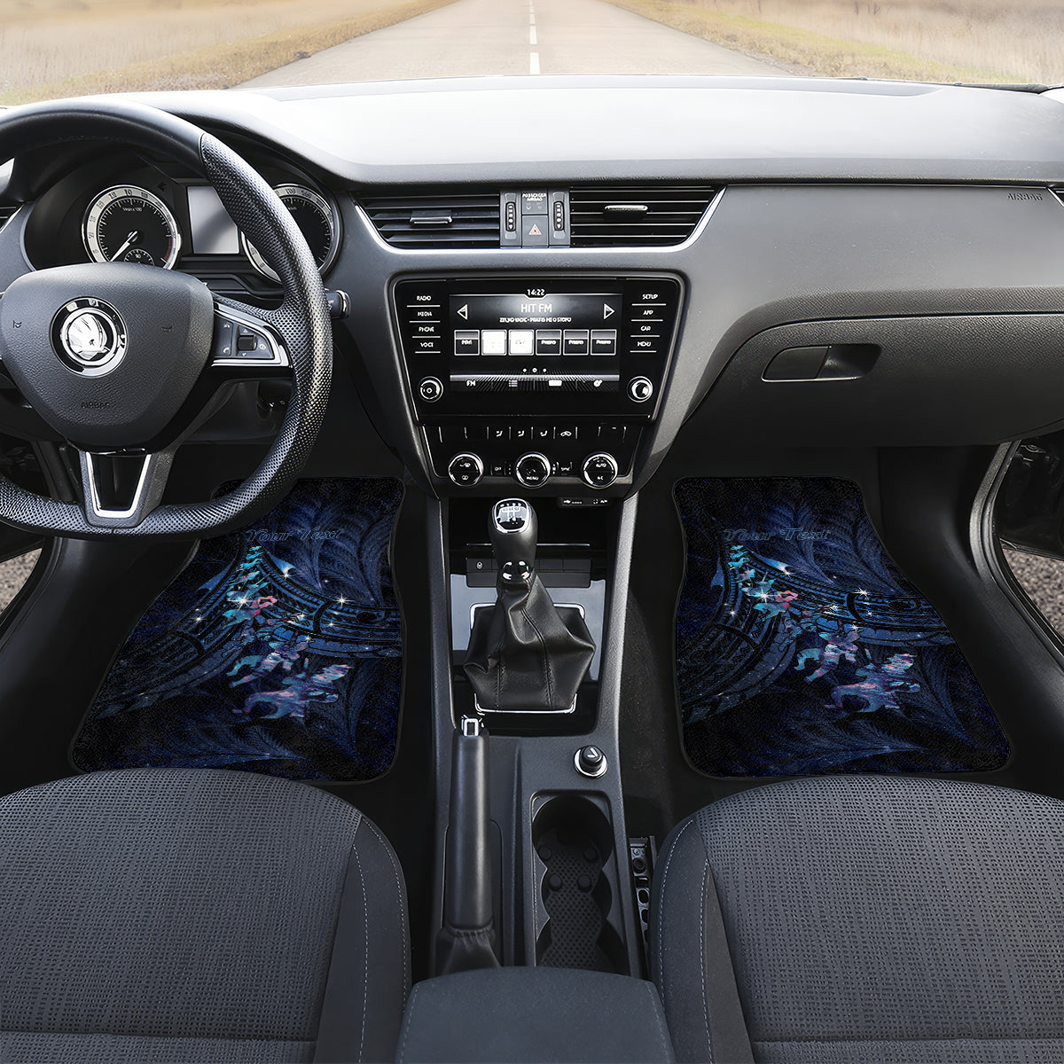 Matariki Paua Shell New Zealand Car Mats Haka Dance At The Starry Night