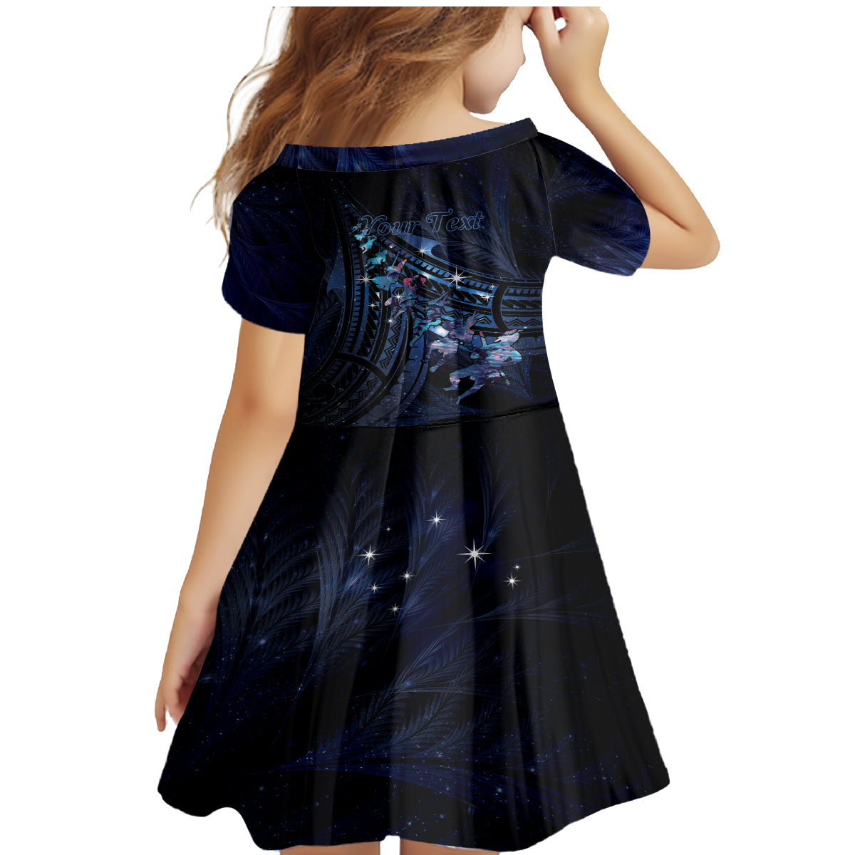 Personalised Matariki Paua Shell New Zealand Family Matching Mermaid Dress and Hawaiian Shirt Haka Dance At The Starry Night LT01 - Polynesian Pride