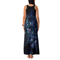 Personalised Matariki Paua Shell New Zealand Family Matching Tank Maxi Dress and Hawaiian Shirt Haka Dance At The Starry Night LT01 - Polynesian Pride