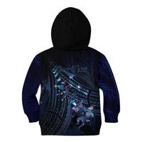 Personalised Matariki Paua Shell New Zealand Kid Hoodie Haka Dance At The Starry Night LT01 - Polynesian Pride