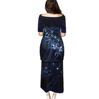 Personalised Matariki Paua Shell New Zealand Puletasi Haka Dance At The Starry Night LT01 - Polynesian Pride