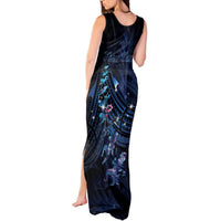 Personalised Matariki Paua Shell New Zealand Tank Maxi Dress Haka Dance At The Starry Night LT01 - Polynesian Pride