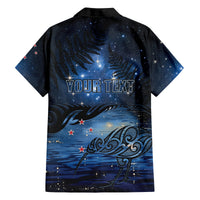 Personalised Matariki Kiwi Family Matching Tank Maxi Dress and Hawaiian Shirt Silver Fern LT01 - Polynesian Pride