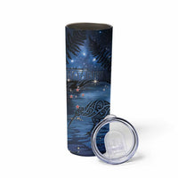 New Zealand Maori Matariki Kiwi Skinny Tumbler Silver Fern LT01 - Polynesian Pride