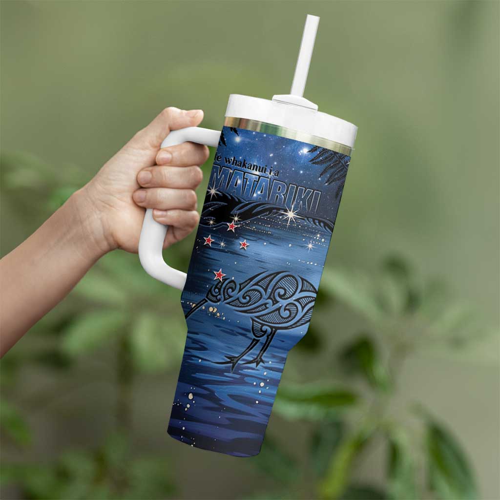 New Zealand Maori Matariki Kiwi Tumbler With Handle Silver Fern