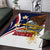 Personalized American Samoa Area Rug Amerika Samoa Bald Eagle
