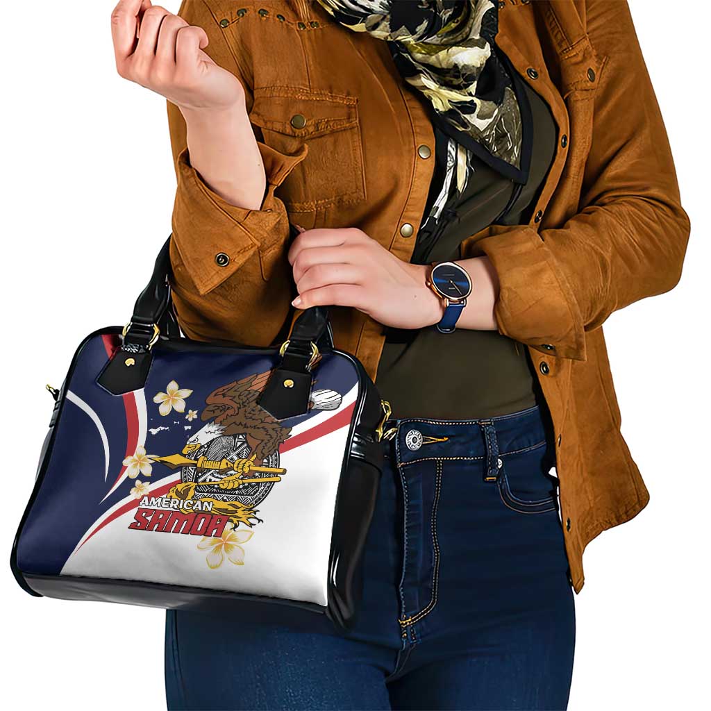 Personalized American Samoa Shoulder Handbag Amerika Samoa Bald Eagle