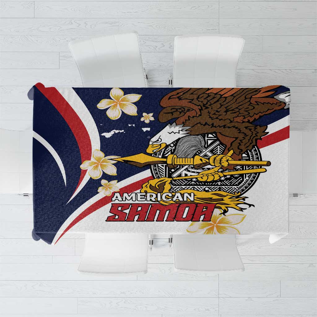 Personalized American Samoa Tablecloth Amerika Samoa Bald Eagle