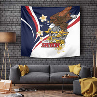 Personalized American Samoa Tapestry Amerika Samoa Bald Eagle