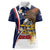 Personalized American Samoa Women Polo Shirt Amerika Samoa Bald Eagle