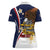 Personalized American Samoa Women Polo Shirt Amerika Samoa Bald Eagle