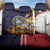 American Samoa Eagle Kava Bowl Back Car Seat Cover Plumeria Polynesian Pattern
