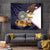 American Samoa Eagle Kava Bowl Tapestry Plumeria Polynesian Pattern