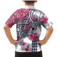 Hawaii Kakau Mix Paisley Pattern Family Matching Mermaid Dress and Hawaiian Shirt Polynesian Tropical Unique Style LT01 - Polynesian Pride
