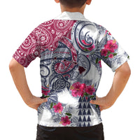 Hawaii Kakau Mix Paisley Pattern Family Matching Tank Maxi Dress and Hawaiian Shirt Polynesian Tropical Unique Style LT01 - Polynesian Pride