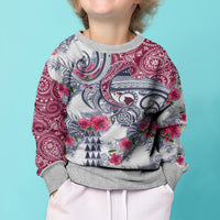Hawaii Kakau Mix Paisley Pattern Kid Ugly Christmas Sweater Polynesian Tropical Unique Style LT01 - Polynesian Pride