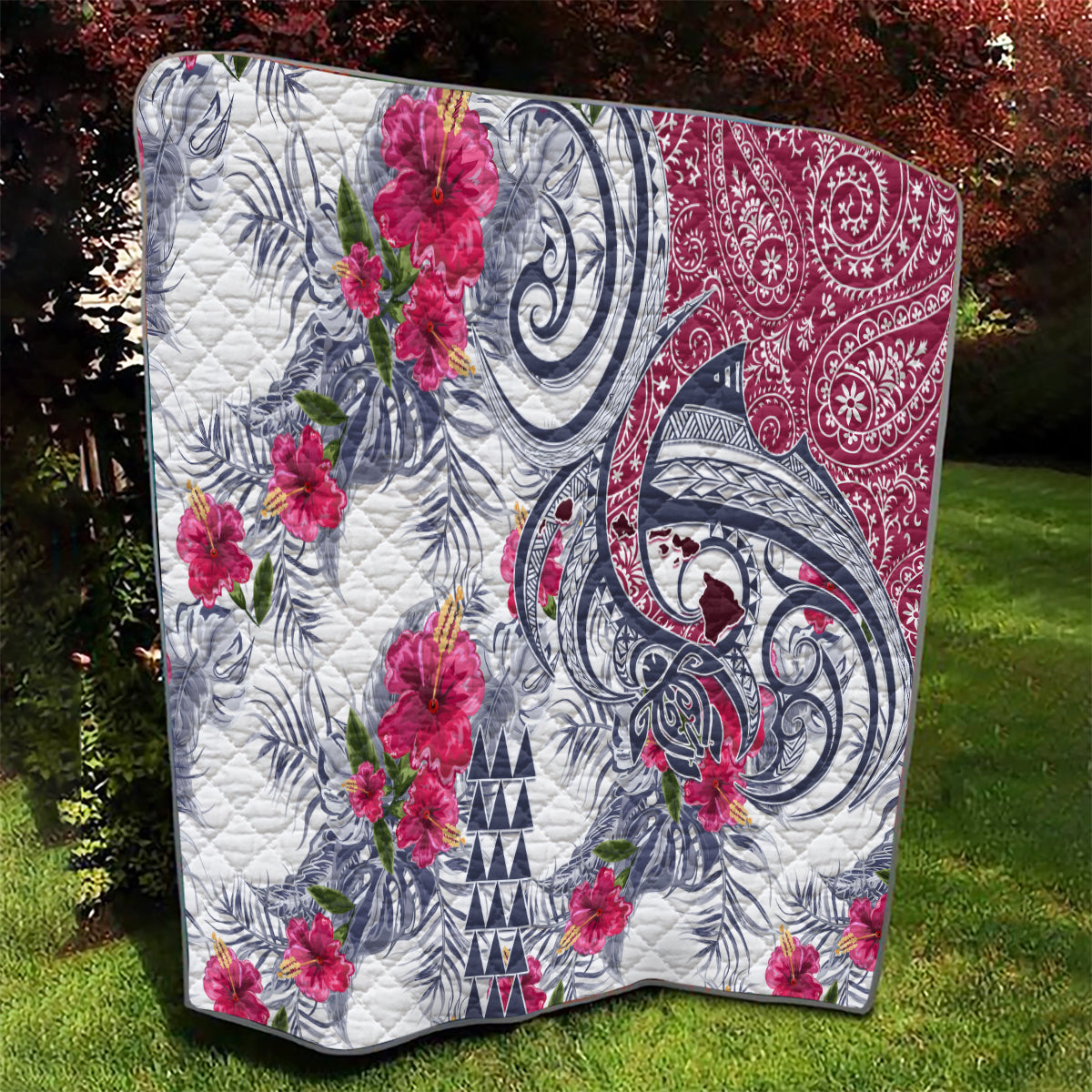 Hawaii Kakau Mix Paisley Pattern Quilt Polynesian Tropical Unique Style LT01 - Polynesian Pride