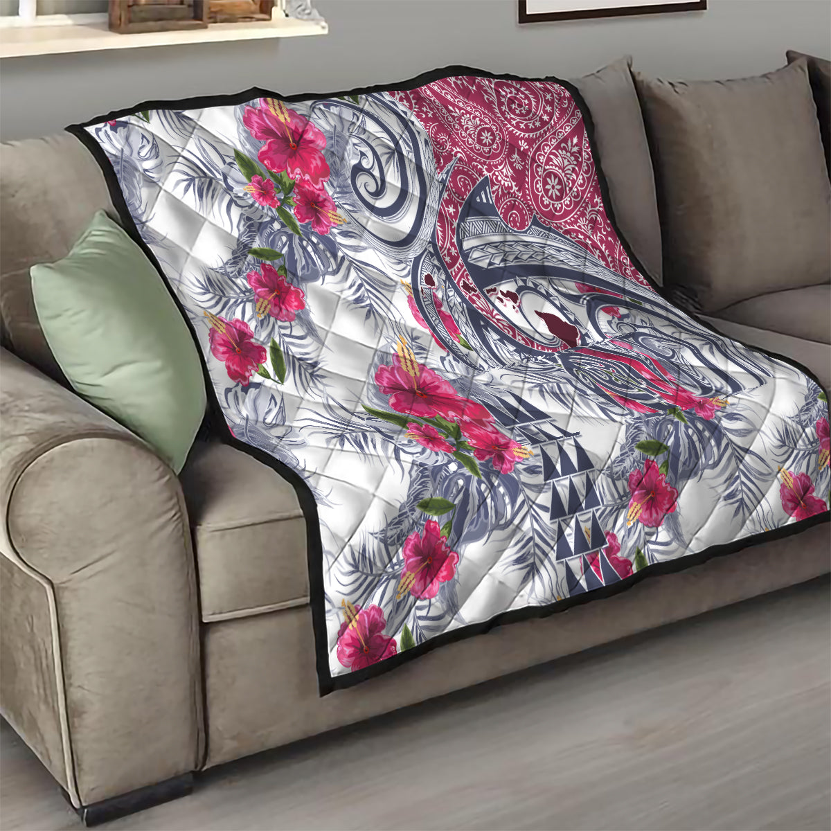 Hawaii Kakau Mix Paisley Pattern Quilt Polynesian Tropical Unique Style LT01 - Polynesian Pride