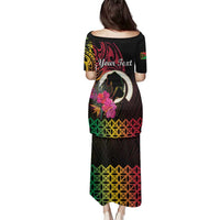 Personalised Vanuatu Port Vila Stay Strong Family Matching Puletasi and Hawaiian Shirt Long God Yumi Stanap LT01 - Polynesian Pride