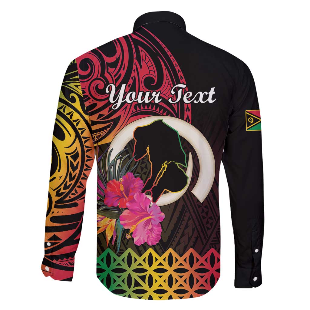 Personalised Vanuatu Port Vila Stay Strong Family Matching Summer Maxi Dress and Hawaiian Shirt Long God Yumi Stanap LT01 - Polynesian Pride