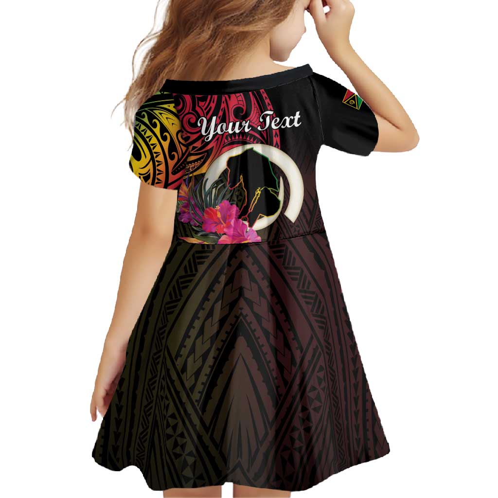 Personalised Vanuatu Port Vila Stay Strong Family Matching Tank Maxi Dress and Hawaiian Shirt Long God Yumi Stanap LT01 - Polynesian Pride