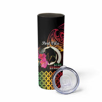 Personalised Vanuatu Port Vila Stay Strong Skinny Tumbler Long God Yumi Stanap LT01 - Polynesian Pride