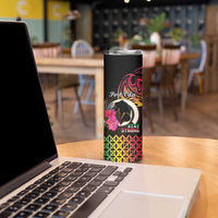 Personalised Vanuatu Port Vila Stay Strong Skinny Tumbler Long God Yumi Stanap LT01 - Polynesian Pride