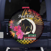 Vanuatu Port Vila Stay Strong Spare Tire Cover Long God Yumi Stanap LT01 - Polynesian Pride