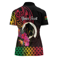 Personalised Vanuatu Port Vila Stay Strong Women Polo Shirt Long God Yumi Stanap LT01 - Polynesian Pride