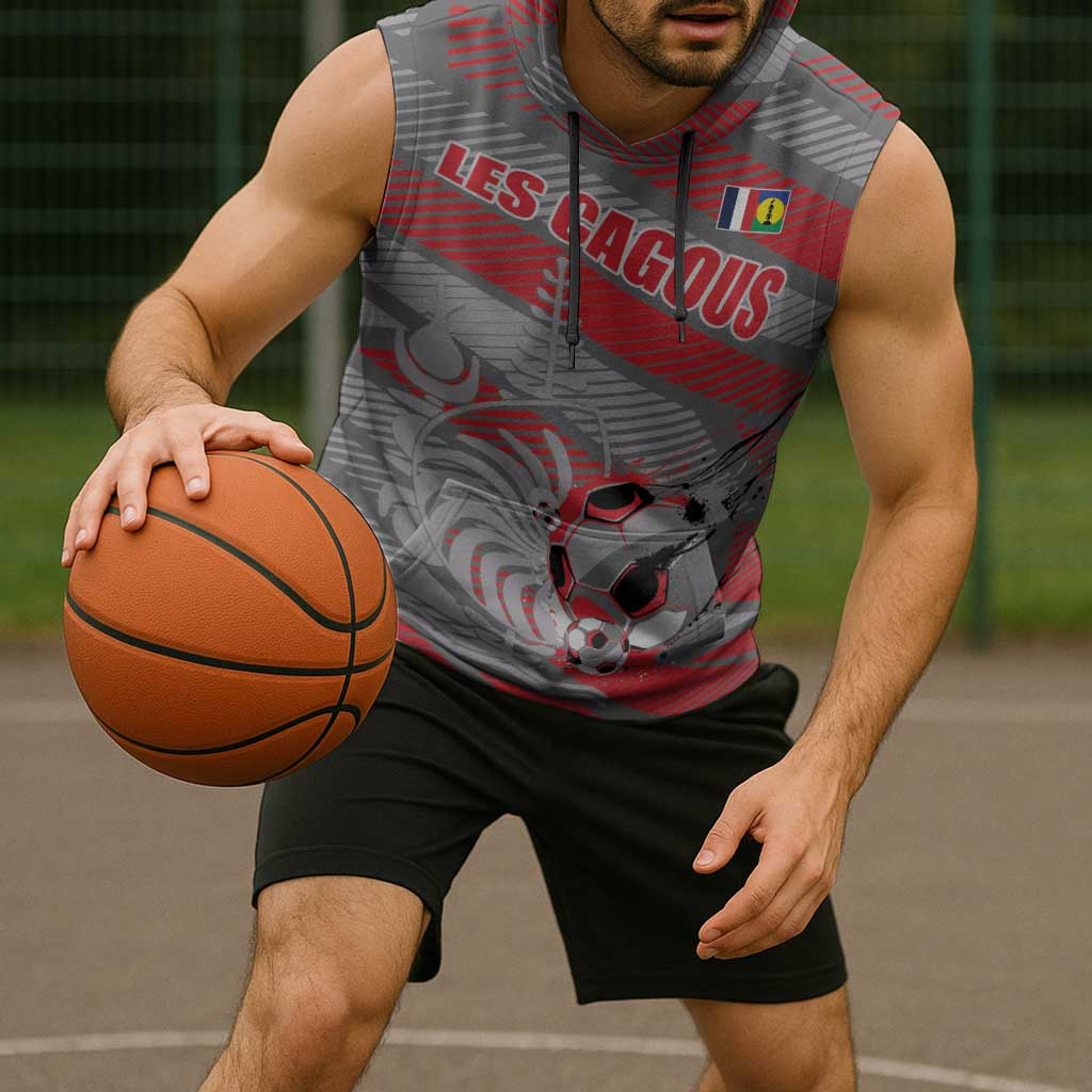Custom Football 2026 New Caledonia Sleeveless Hoodie Kagus Come On