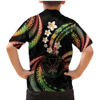 Hawaii Map Kanaka Maoli Family Matching Mermaid Dress and Hawaiian Shirt Fantastic Frangipani Reggae LT01 - Polynesian Pride