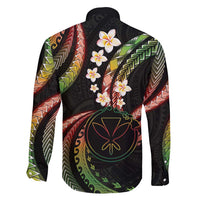Hawaii Map Kanaka Maoli Family Matching Summer Maxi Dress and Hawaiian Shirt Fantastic Frangipani Reggae LT01 - Polynesian Pride