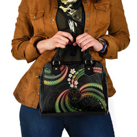 Hawaii Map Kanaka Maoli Shoulder Handbag Fantastic Frangipani Reggae