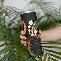 Hawaii Map Kanaka Maoli Skinny Tumbler Fantastic Frangipani Reggae LT01 - Polynesian Pride