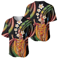 Hawaii King Kamehameha Baseball Jersey Fantastic Plumeria Reggae