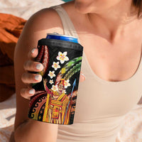 Hawaii King Kamehameha 4 in 1 Can Cooler Tumbler Fantastic Plumeria Reggae LT01 - Polynesian Pride