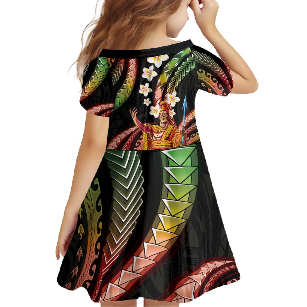 Hawaii King Kamehameha Family Matching Summer Maxi Dress and Hawaiian Shirt Fantastic Plumeria Reggae LT01 - Polynesian Pride