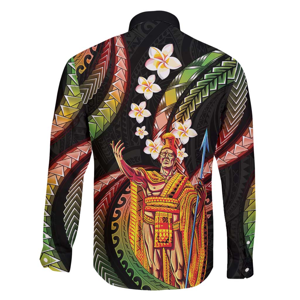 Hawaii King Kamehameha Family Matching Summer Maxi Dress and Hawaiian Shirt Fantastic Plumeria Reggae LT01 - Polynesian Pride