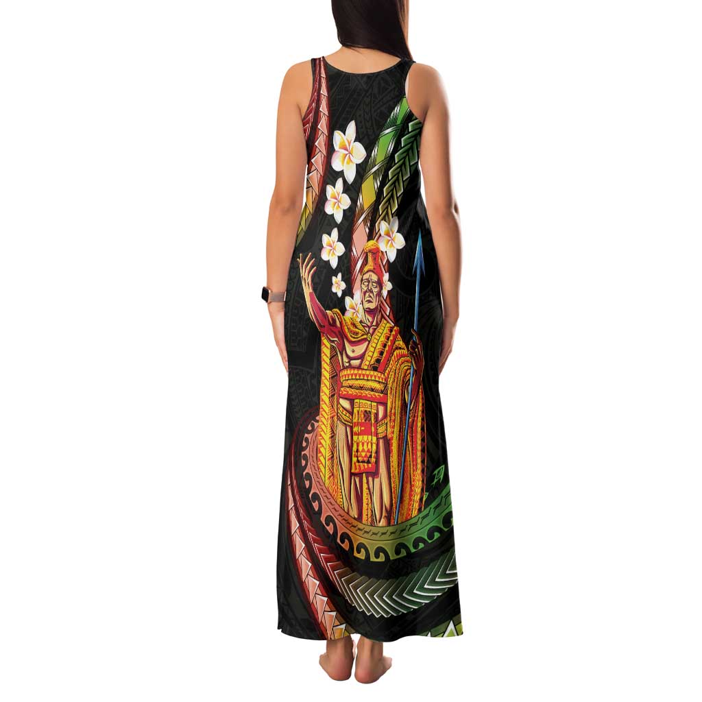 Hawaii King Kamehameha Family Matching Tank Maxi Dress and Hawaiian Shirt Fantastic Plumeria Reggae LT01 - Polynesian Pride