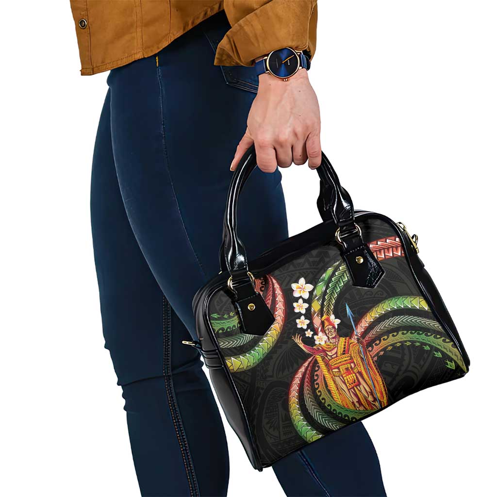 Hawaii King Kamehameha Shoulder Handbag Fantastic Plumeria Reggae