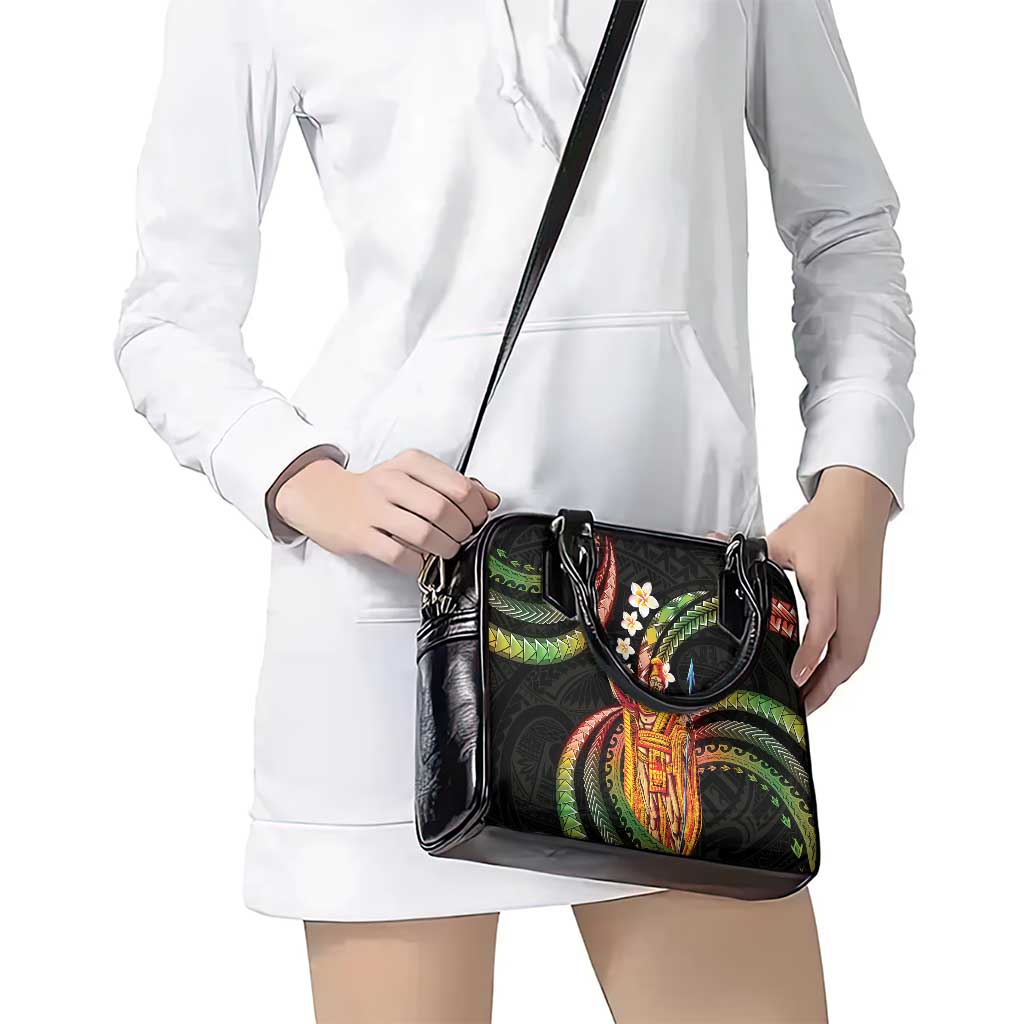 Hawaii King Kamehameha Shoulder Handbag Fantastic Plumeria Reggae