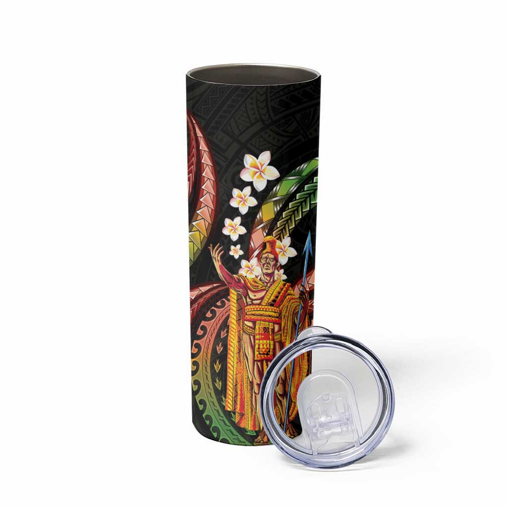 Hawaii King Kamehameha Skinny Tumbler Fantastic Plumeria Reggae LT01 - Polynesian Pride
