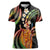 Hawaii King Kamehameha Women Polo Shirt Fantastic Plumeria Reggae
